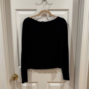 Reformation Black Wiley Knit Top